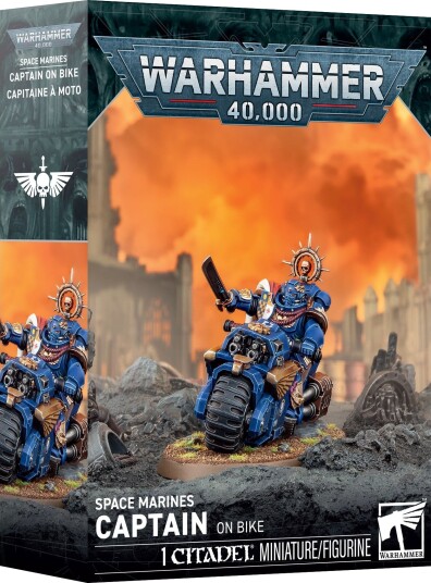 Warhammer 40,000 Captain on Bike