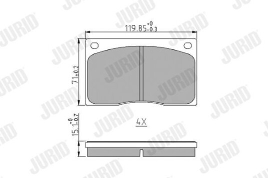 Bremseklosser JURID 571533J Bremseklosser JURID 571533J