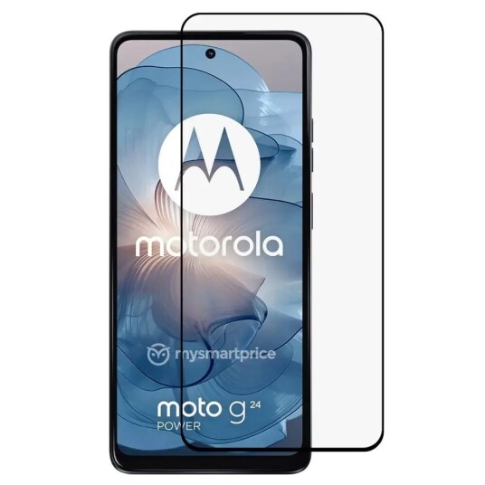 INCOVER Motorola Moto G24 Full Fit Skjermbeskytter - Svart Kant