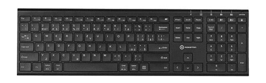 Keyboard Powerton Powerton Ultraslim, Cz/Sk Keyboard, Multi-Device Type 2.4 Ghz Dongle + Dual Bluetooth, Wireless, Black Keyboard Powerton Powerton Ultraslim, Cz/Sk Keyboard, Multi-Device Type 2.4 Ghz Dongle + Dual Bluetooth, Wireless, Black