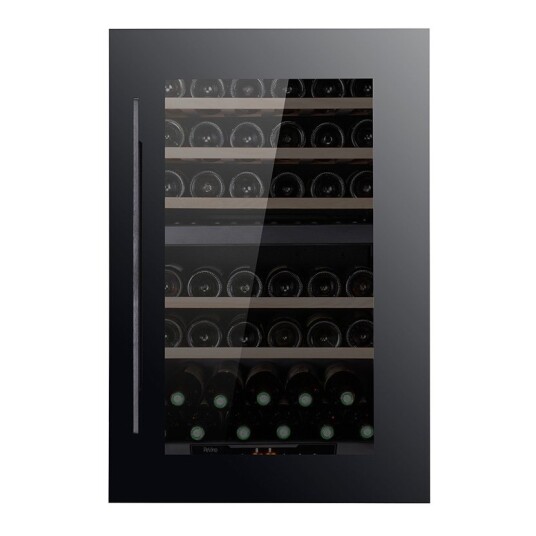 Pevino Majestic 42 flasker 2 kjølesoner Svart glassfront Integrerbar Pevino Majestic 42 flasker 2 kjølesoner Svart glassfront Integrerbar