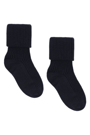 Hust & Claire Flosi 2pk sokker i ull/bambus til barn   more navy   17 18