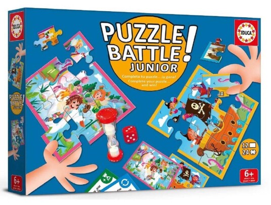 Educa Puzzle Battle Junior Animals Puslespil 24 brikker 6+Ã¥r Educa Puzzle Battle Junior Animals Puslespil 24 brikker 6+Ã¥r