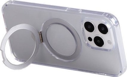 Magnetic Protective Phone Case With Holder Joyroom Jr-Bp004 For Iphone 15 Pro (Transparent)