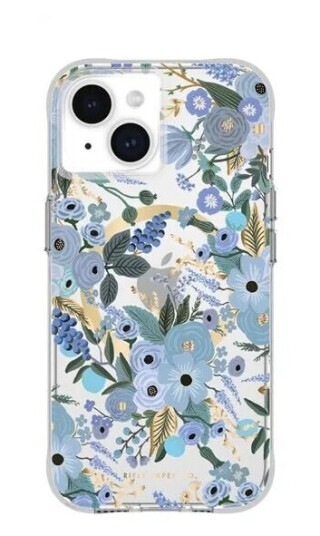 Case Mate Rifle Party Co. Garden Party Blue case - MagSafe - iPhone 15
