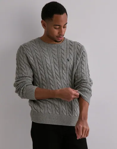 Polo Ralph Lauren Cotton Cable Sweater Strikkegensere Grå