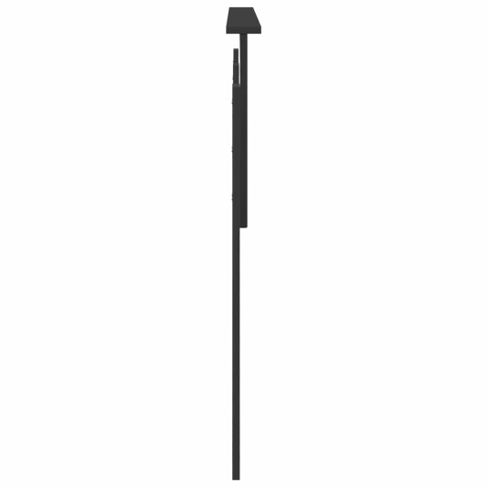  Hodegavl med hodegjerde Svart Eik 160 cm Konstruert tre
