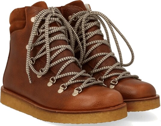 ANGULUS Boots Flat With Laces 2509/1166 MEDIUM BROWN/COGNAC 40