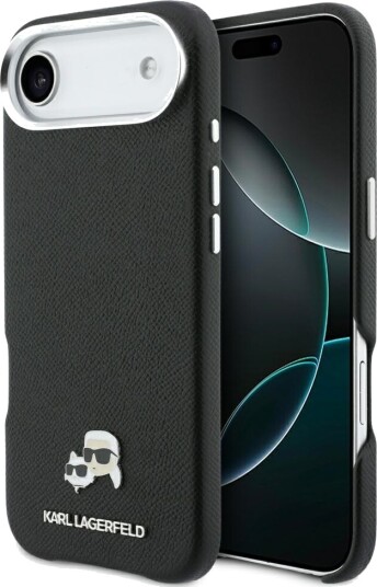 Karl Lagerfeld MagSafe Mobildeksel for iPhone Air med Saffiano Design - Svart