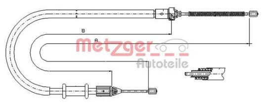 Metzger Tautrekk parkeringsbrems METZGER 11.6675