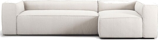 Decotique Grand 4 seters Sofa Divan Høyre Damp/ Hvit