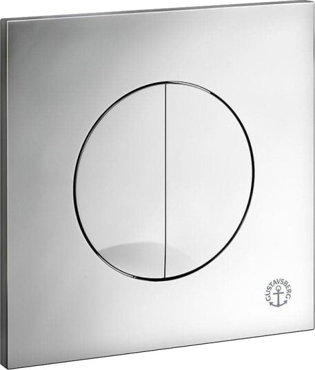 Gustavsberg XS Trykkplate Dobbelspyling, Krom