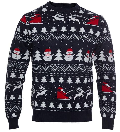 Happy Seasons The Stylish Christmas Jumper Navy Blue 122-128 Happy Seasons The Stylish Christmas Jumper Navy Blue 122-128
