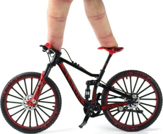 Mini Terrengsykkel Modell i Metall 1:10 Rød