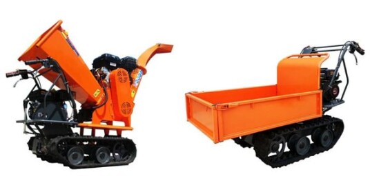 Gardentec dumper GS 120 15hk/6,5hk 2/1 med flishugger og belter Gardentec dumper GS 120 15hk/6,5hk 2/1 med flishugger og belter