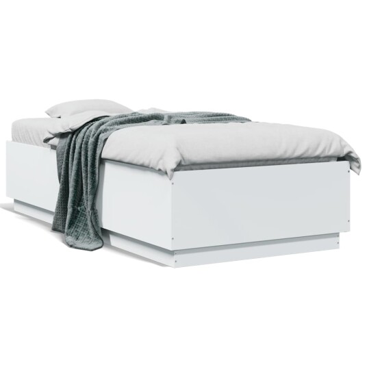 Sengeramme hvit 75x190 cm konstruert tre 8721012274938