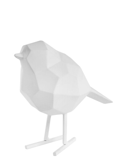 present time Statue Bird Small   White   H:17CM