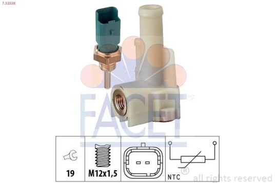 FACET 7.3233K Sensor, motortemperatur FACET 7.3233K Sensor, motortemperatur