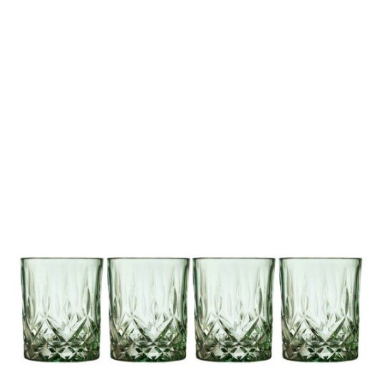 Lyngby GlaSorrento whiskyglass 32 cl 4 stk grønn Lyngby GlaSorrento whiskyglass 32 cl 4 stk grønn