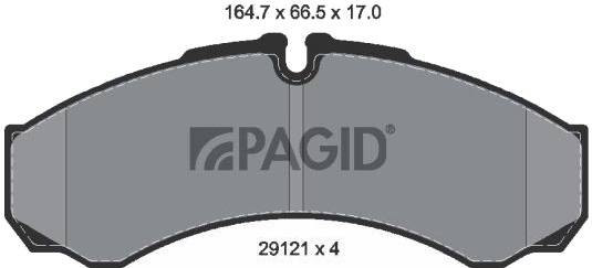 PAGID C4074N Bremseklosser