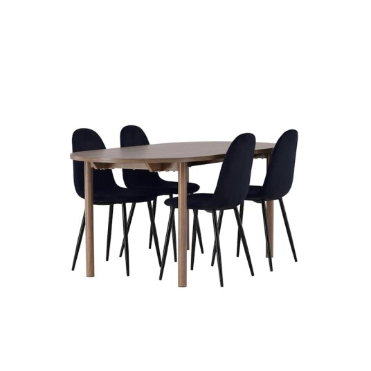 Venture Home Spisegruppe Venture Home Andy Ø120 cm med 4st Polar Spisestoler GR23681
