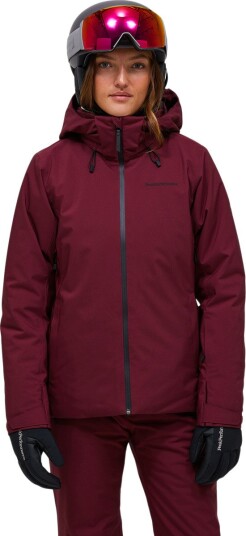 Peak Performance Anima Insulated Skijakke Dame Bordeaux XL