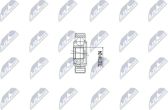 Nty Drivknute drivaksel NTY NPW BM 034