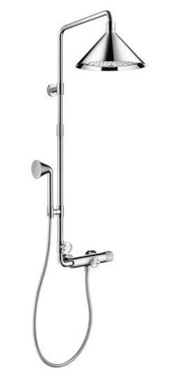 Axor Front Showerpipe Ø279 mm, Krom
