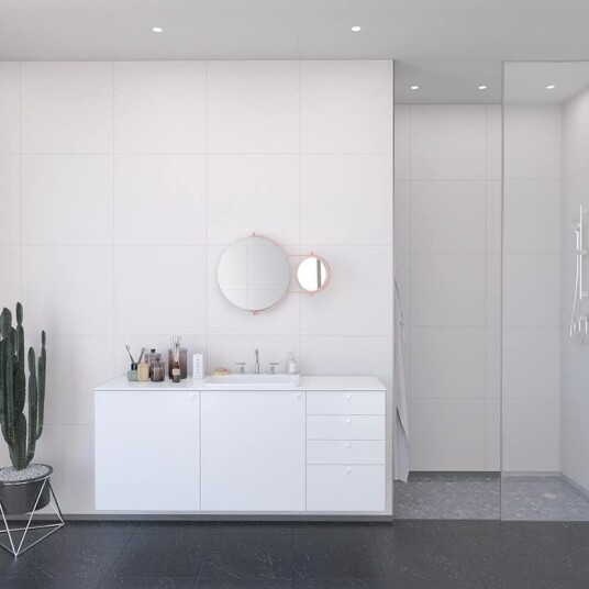 Baderomspanel Fibo 2094 6060 S White