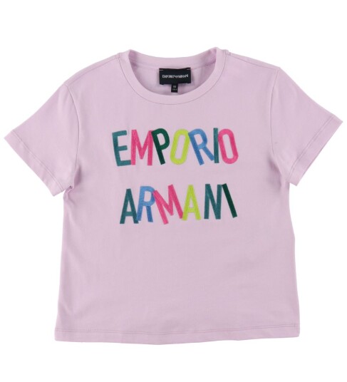 Giorgio Armani Emporio Armani T skjorte Lyslilla m. Broderi Emporio Armani 6 år 116 T skjorte