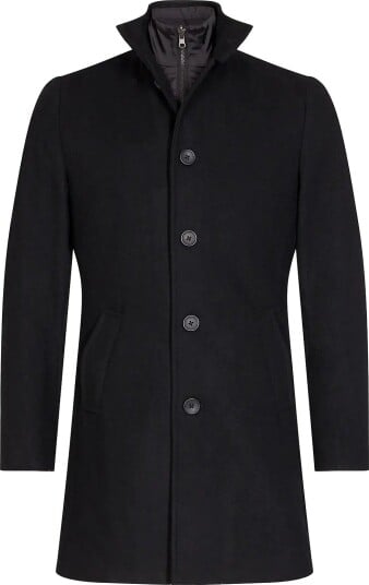 Bruun & Stengade Bs Ontario Slim Fit Coat - BLACK - XL