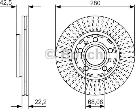 Bremseskive BOSCH 0 986 479 C89 Bremseskive BOSCH 0 986 479 C89