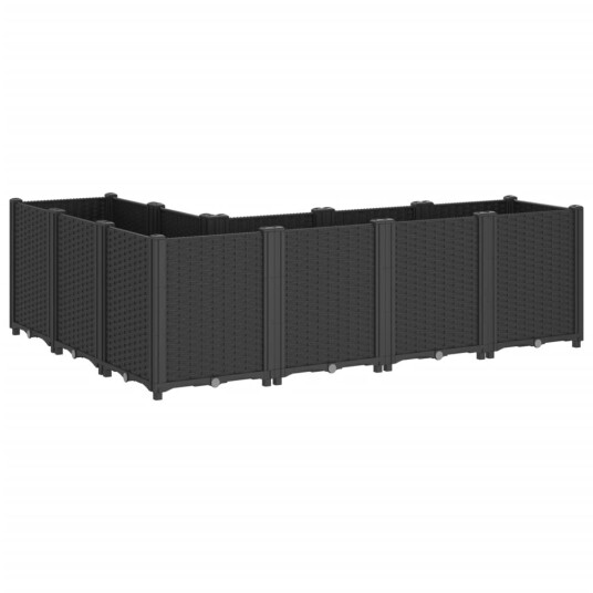 Plantekasse svart 160x120x53 cm PP