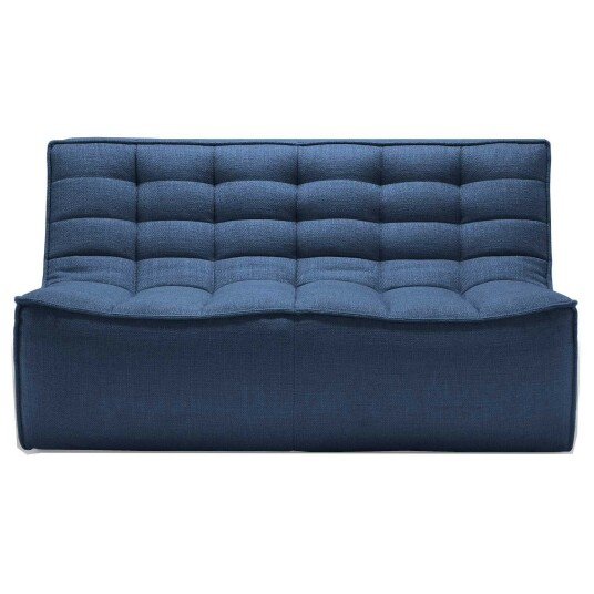 Ethnicraft N701 Sofa 2 seters 2 seters Sofaer Polyester Blå 20074