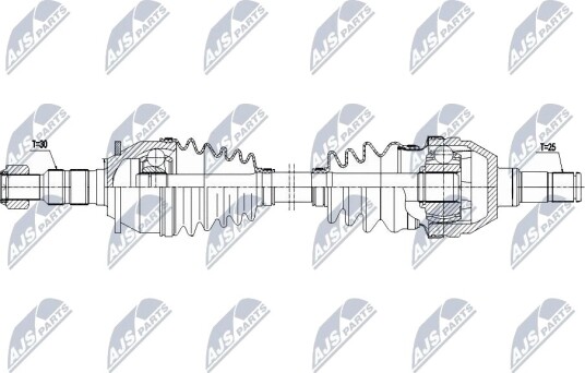 NTY NPW PL 174 Drivaksel