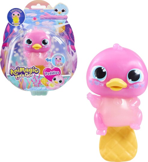 Animagic Let's Glo Platypus Figur, Rosa