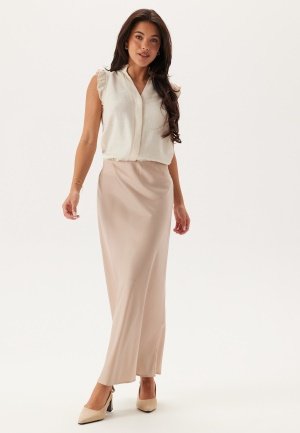 SELECTED FEMME Slfviva Sl Sun Ruffle Top Sandshell 42
