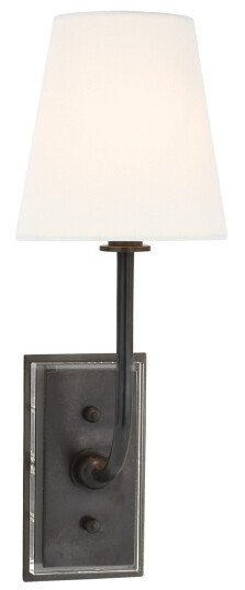 Hulton vägglampa brons/linne Hulton vägglampa brons/linne
