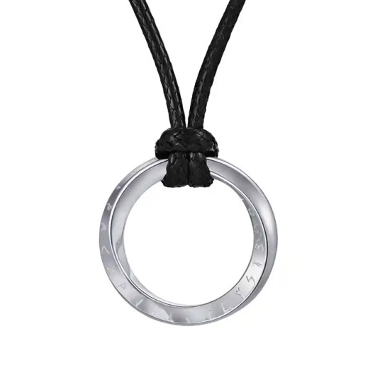 Aurum Circle Steel halssmykke til menn Aurum Circle Steel halssmykke til menn
