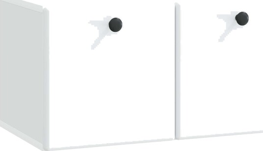 Vegghengt TV skap 59,5 x 31 x 30 cm Hvit Konstruert tre