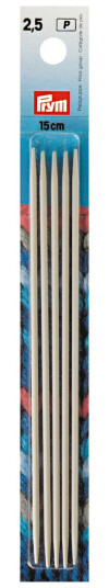 Strømpepinner 2,50 mm x 15 cm