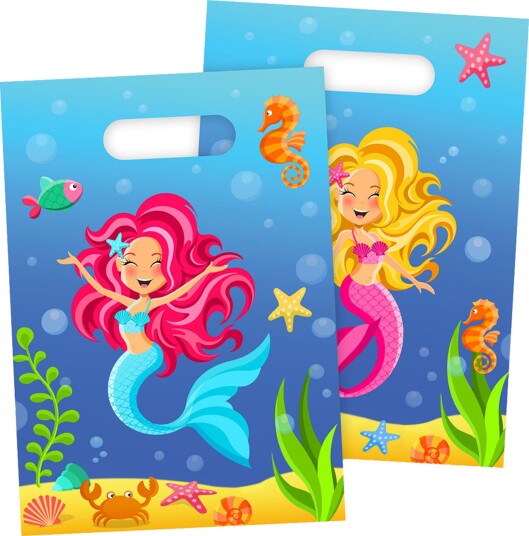 Folat Partyposer Mermaid 8-pakning 65214
