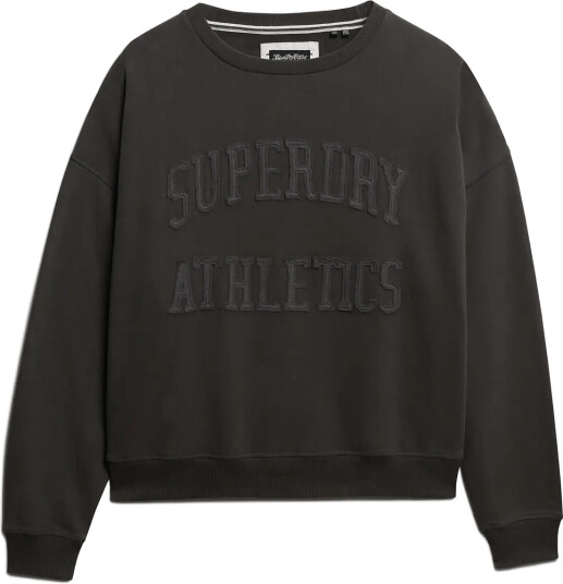 Superdry Athletic Tonal Applique Crew Grey 16