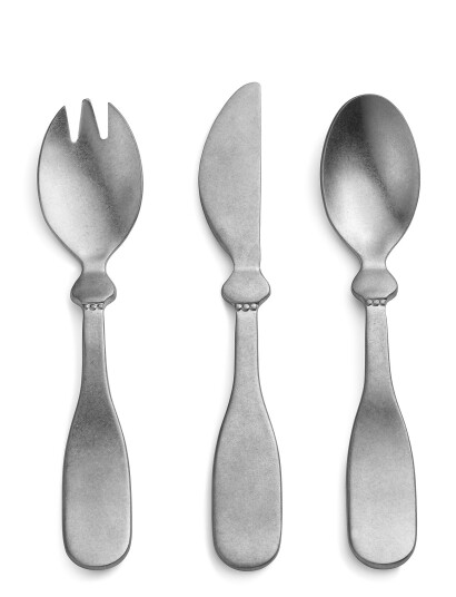 Elodie Details Children's Cutlary Set Antique Silver Silver One Size