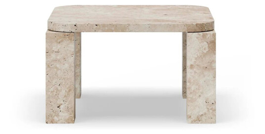 New Works Atlas salongbord 60 x 60 cm Unfilled Travertine New Works Atlas salongbord 60 x 60 cm Unfilled Travertine