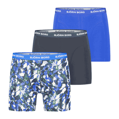 Björn borg Cotton Stretch Boxer 3-pack boksershorts herre Multicolor S