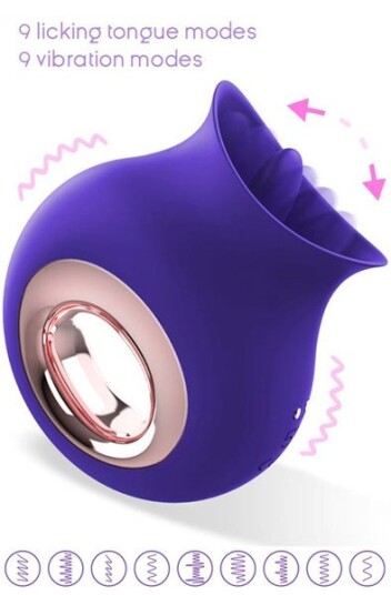 Action No. 25 Licking Tongue & Vibrator Clitoris Massager