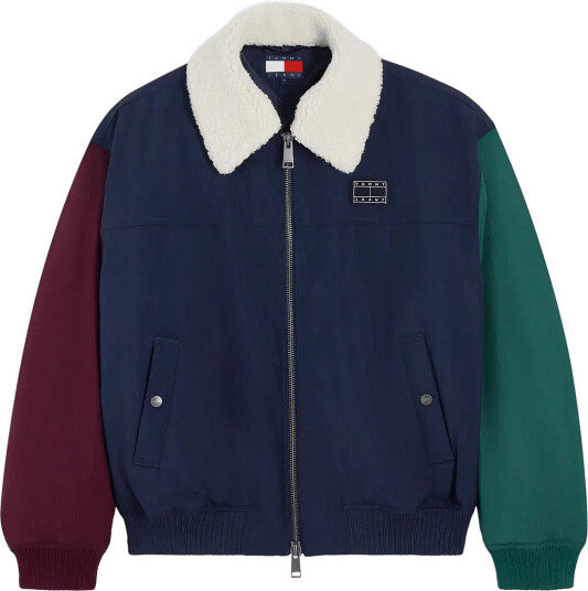 Tommy Jeans Tjm Flag Aviator Jacket   Navy   M