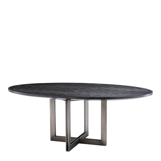 Melchior Dining Table Oval Charcoal
