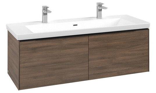 Villeroy & Boch  Subway 3.0 Servantskap m/2 skuffer 1272x429x478 mm Arizona Eik